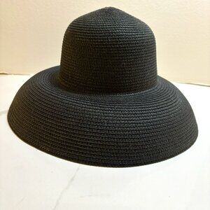 Black Floppy Hat with 5" Brim - malleable - one size fits most